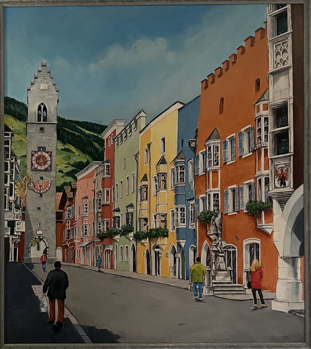 Schilderij 'Italiaans stadje' van Aldo D'Hoe