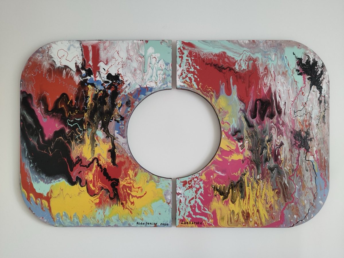 Schilderij 'Lanzarote' van Aldo D'Hoe